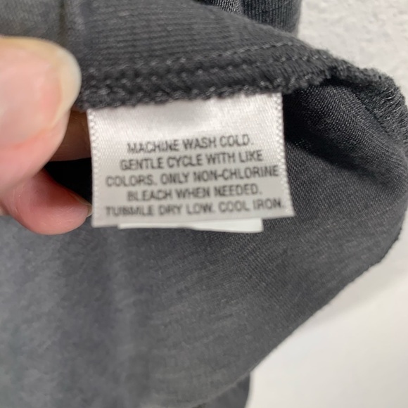 Style & Co Grey Cardigan Waterfall Open Front - Picture 8 of 8